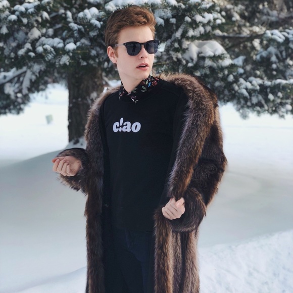 1987 vintage long raccoon fur coat - Picture 1 of 4